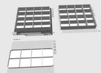 4 Layers with 8 Bins - 0.24mm layer, 1 walls, 12% infill