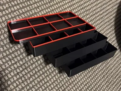 Harbor Freight Ammo Box: 4 Stackable Divided Trays