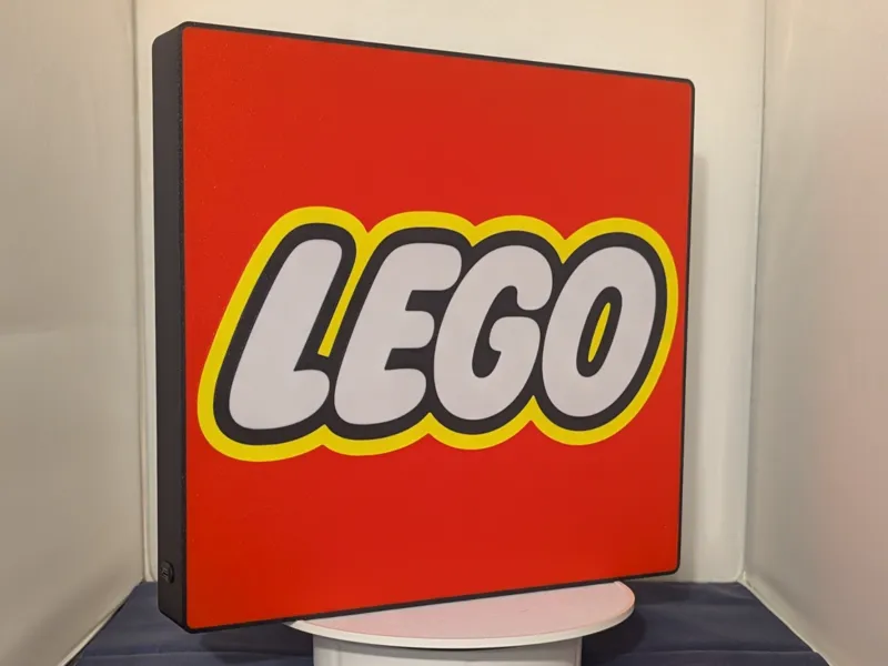 Brick LΕGO 1973 Vintage Logo Lightbox