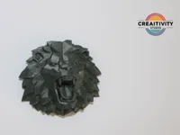 Tête de lion low poly — décoration murale — photo 2