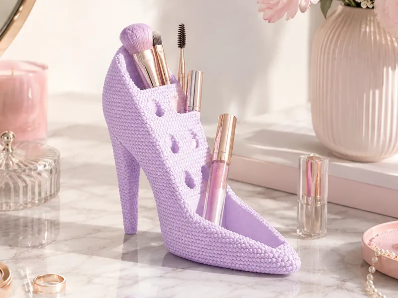 High Heel Organizer Nr. 4 perlierte Oberfläche