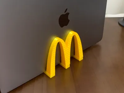 M McDonald's Style - Laptop iPad Desktop Storage Stand