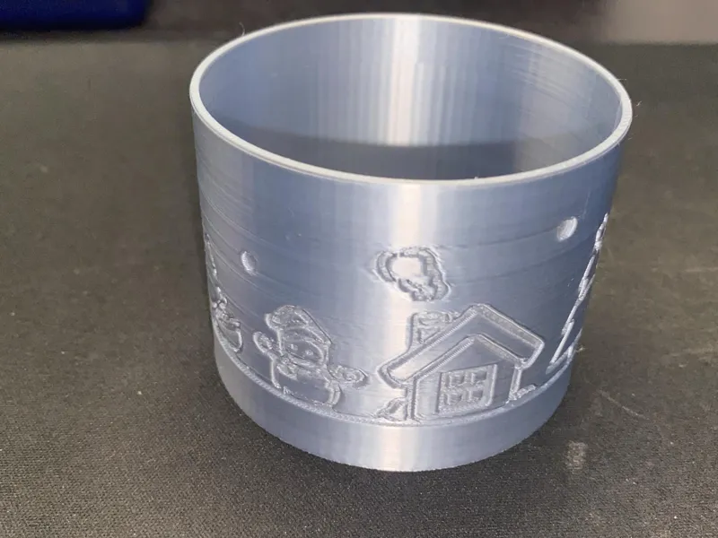 Christmas Tealight: Snowy Town