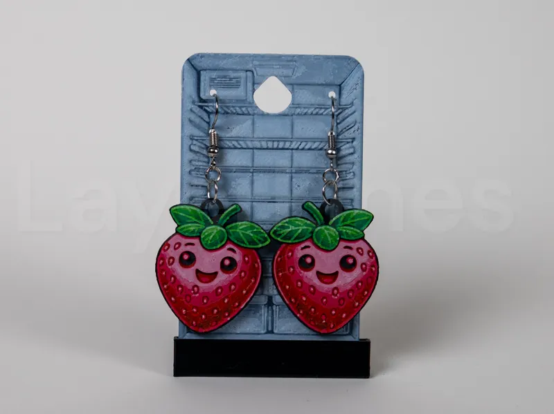 Strawberry Earrings - Happy Food Series