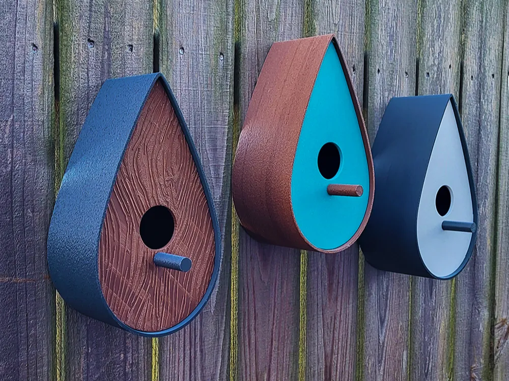 Elegant Raindrop Birdhouse **EASY PRINT**