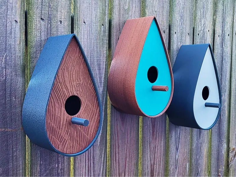 Elegant Raindrop Birdhouse   **EASY PRINT**