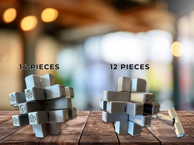 Burr Puzzle - 12 or 14 pieces