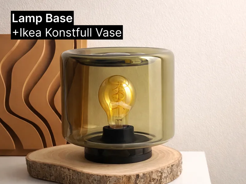 KONSTFULL Vase Lamp Modification