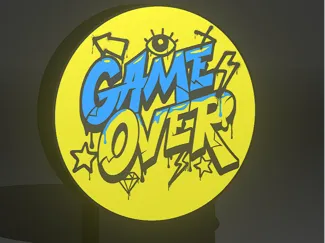Game Over Lightbox