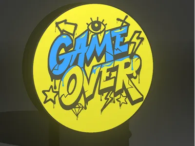 Game Over Lightbox