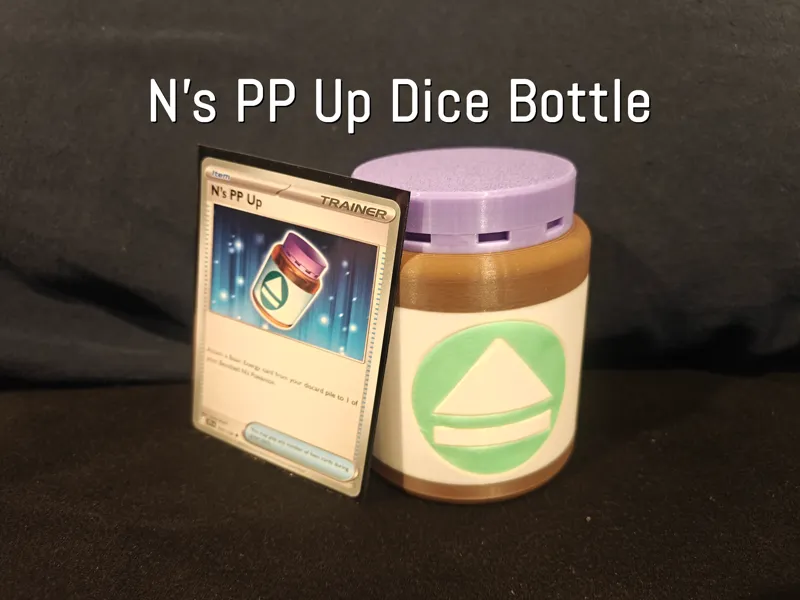 Pokemon N's PP Up Dice Storage Bottle