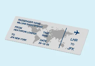 Flight Ticket Customizable