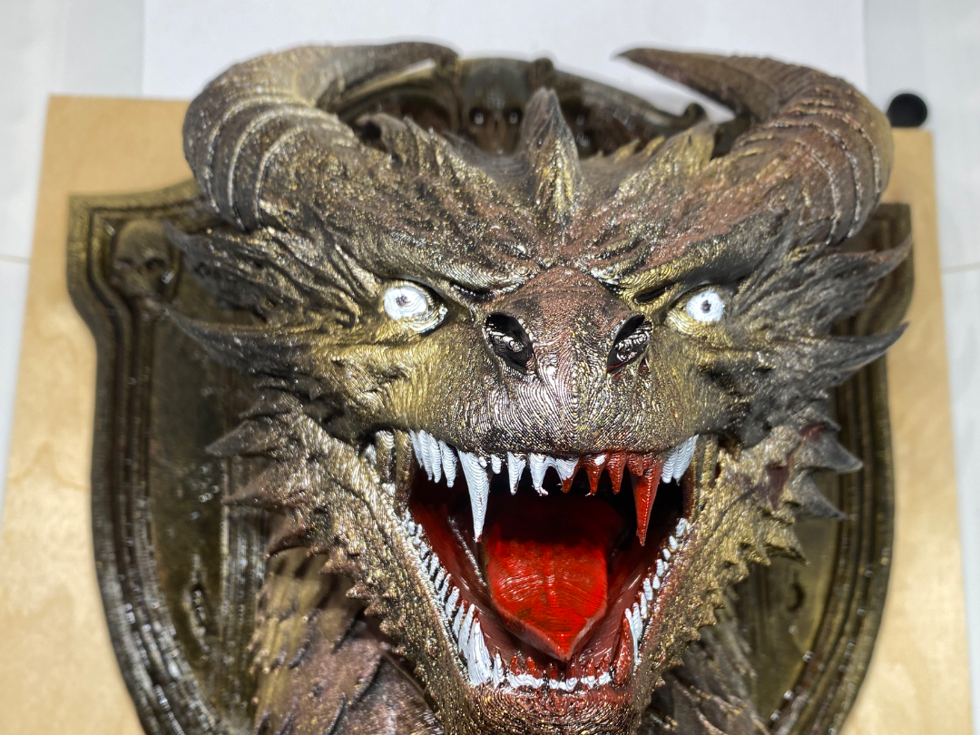 Ferocious Dragon Head Wall Mount – Fantasy Trophy