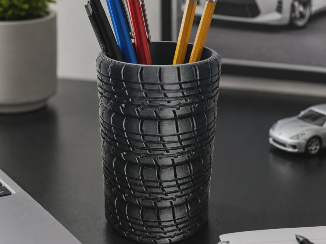 Tire Stack Pen / Pencil Holder
