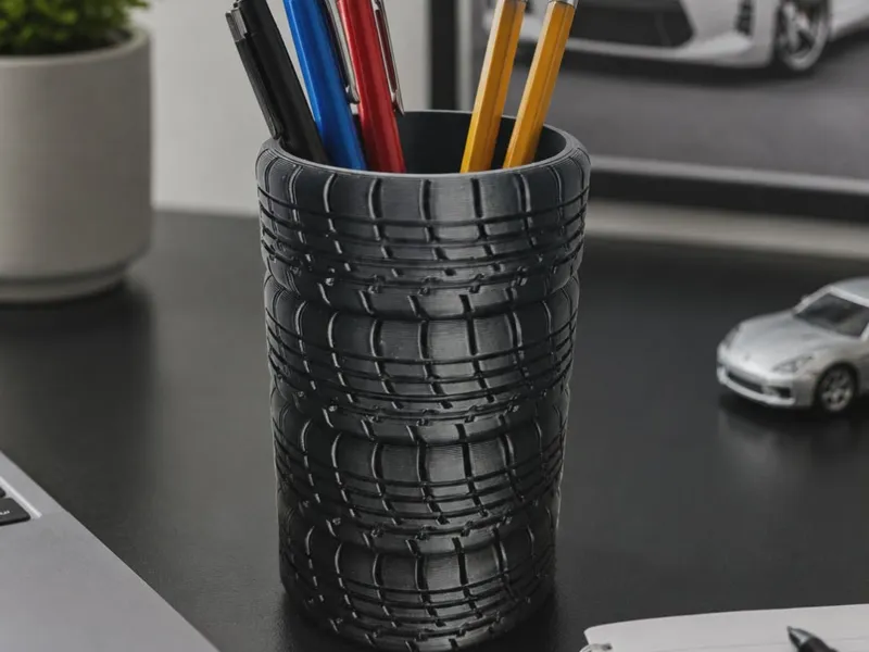 Tire Stack Pen / Pencil Holder