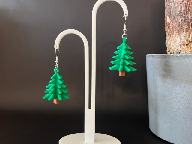 Cute Christmas Tree Earrings