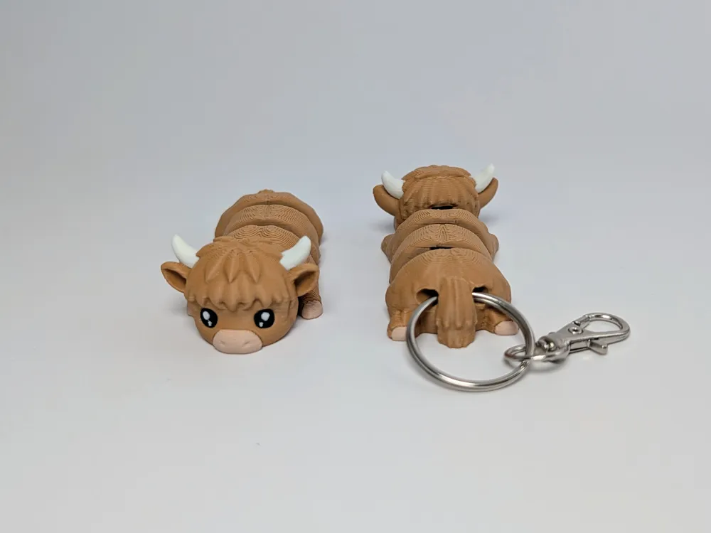 Articulated Highland Cow - Strong Joints - Free 3D Print Model - MakerWorld
