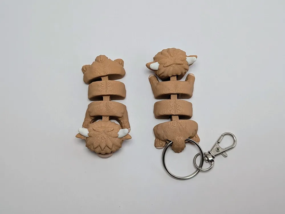 Articulated Highland Cow - Strong Joints - Free 3D Print Model - MakerWorld