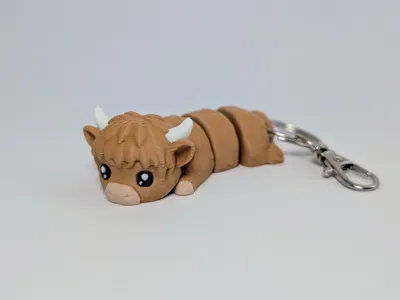 Articulated Highland Cow - Strong Joints - Free 3D Print Model - MakerWorld