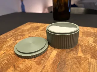 simple salt cellar with lid
