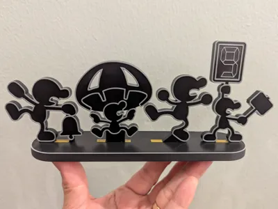 Mr. Game & Watch Multi-Figure Amiibo Display Stand
