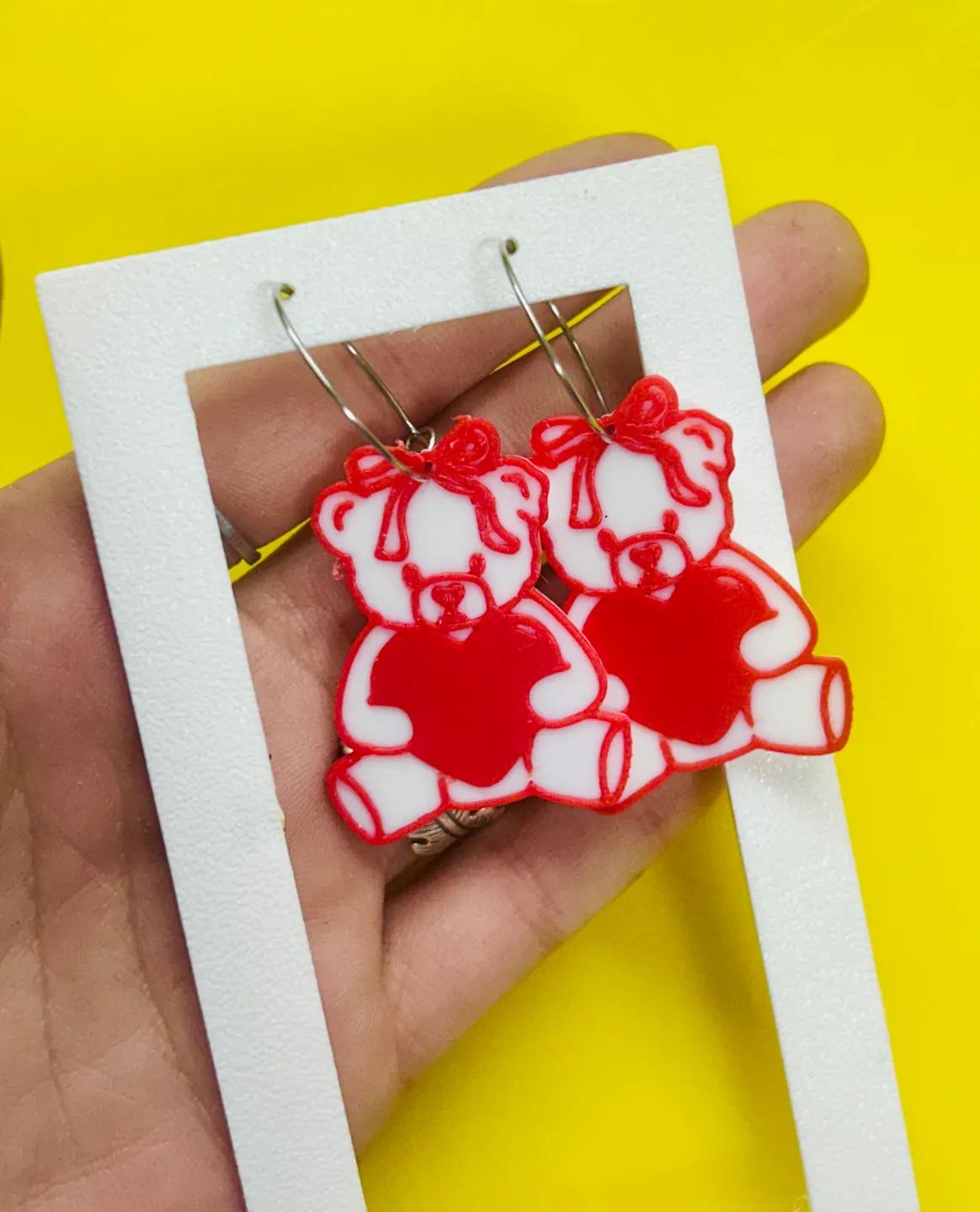 Pendientes oso san Valentin view 4
