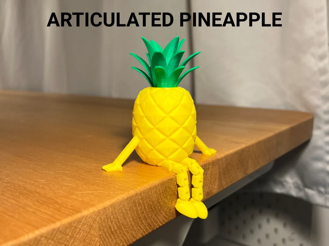 Articulated Pineapple Buddy - Free 3D Print Model - MakerWorld