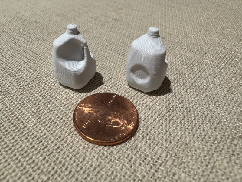 mini gallons of milk (1:12 scale)