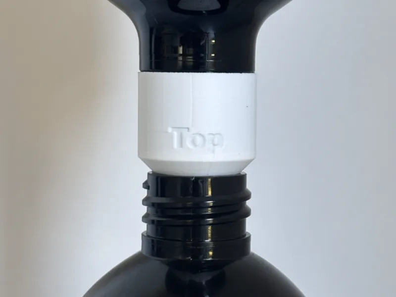 No mess Soap refiller suits multiple bottle widths