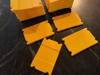Sectional beam warp standoffs