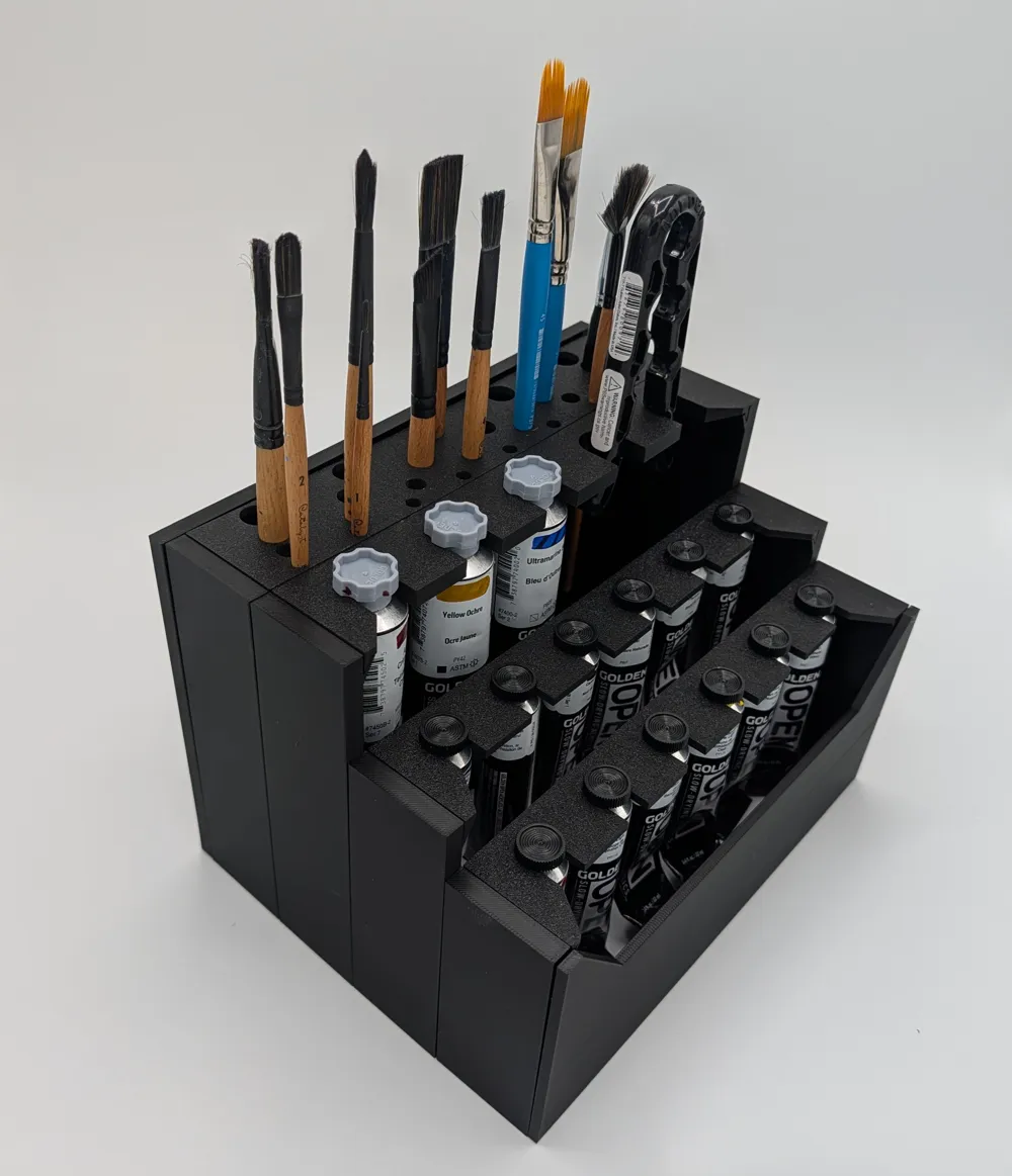 3d Printed Color Stack Modular Paint Stack core components - Free 3D Print Model - MakerWorld