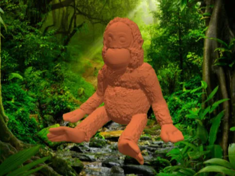 IKEA Stuffed Animal Monkey DJUNGELSKOG