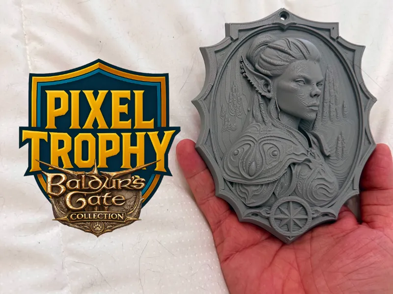 Pixel Trophy - Lae'zel (Baldur's Gate 3)
