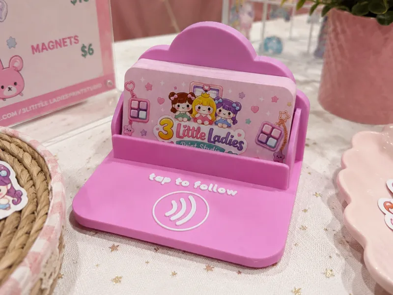 Cloud Business Card Holder w/ NFC tag