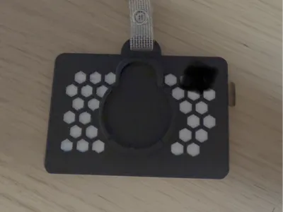 Badge holder with RFID token clip