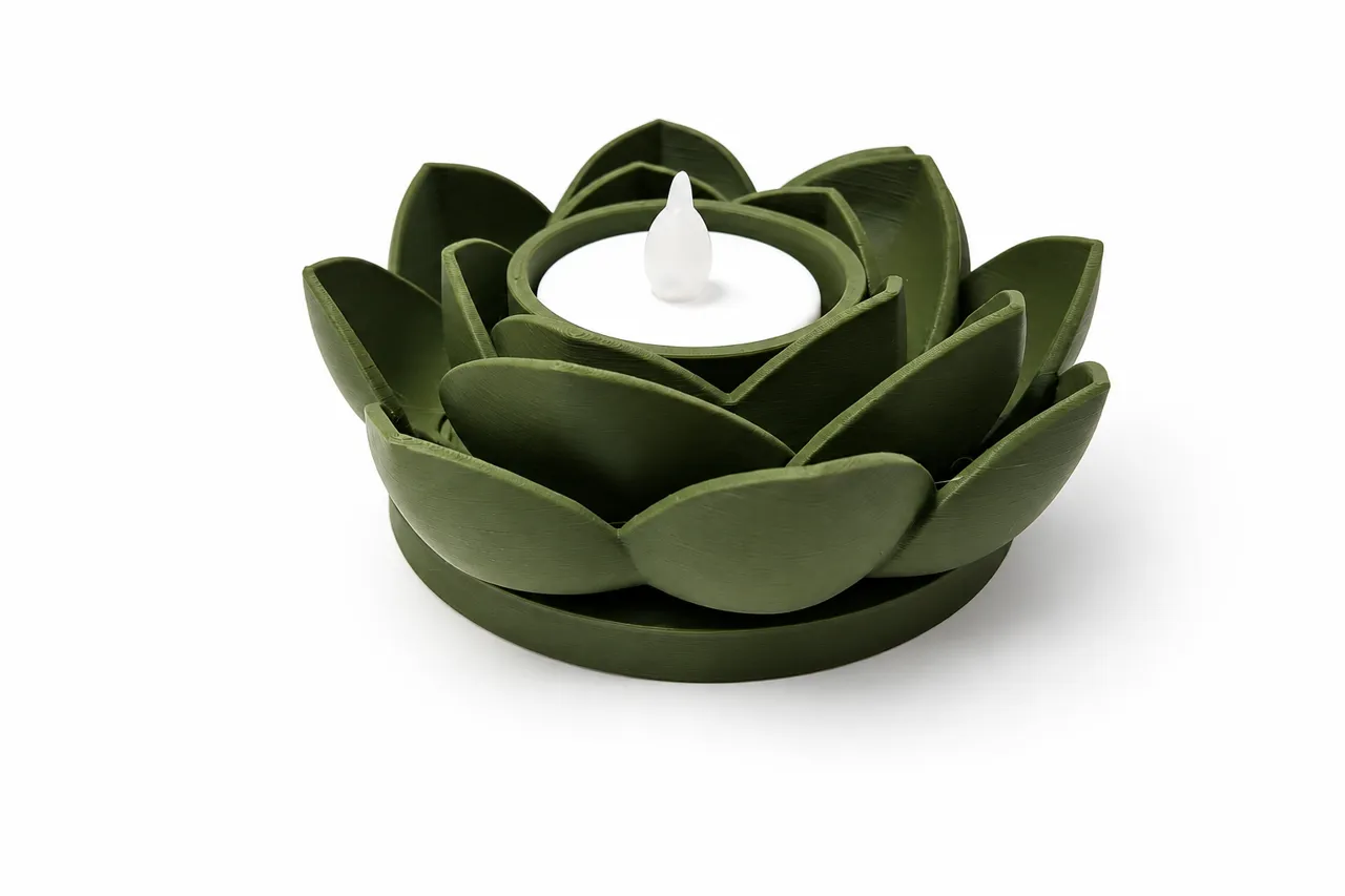 Lotus Tealight Holder view 4