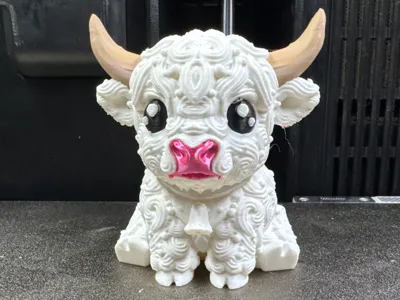 Whimsical Frosting Highland Cow