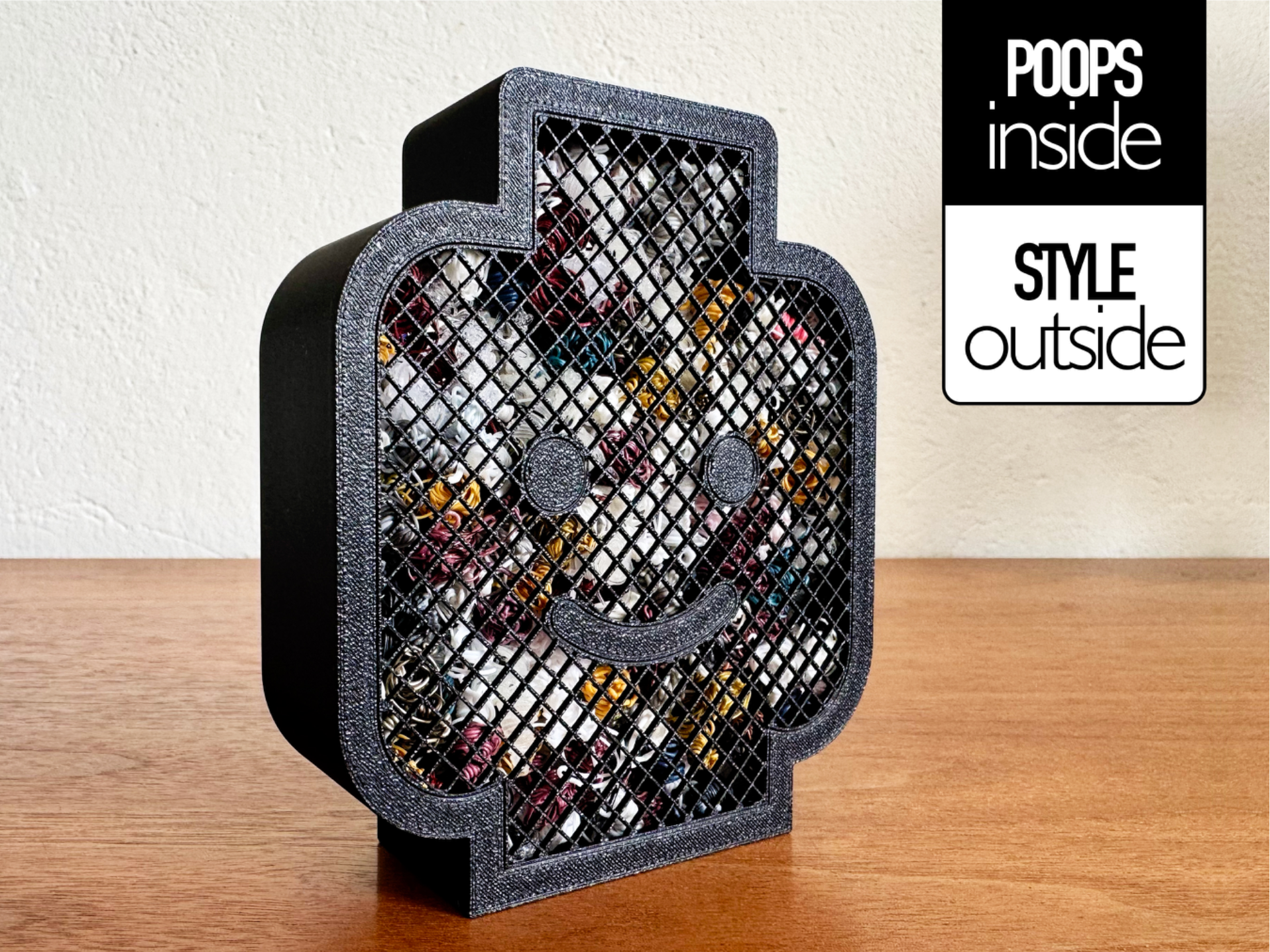 Brick Head Poop Bin – Waste Container 34gr, <1h