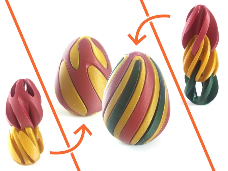 Single Extruder - Multi Color - Easter Eggs Twist