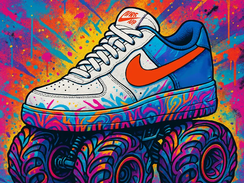 Monster Truck Shoes With Name