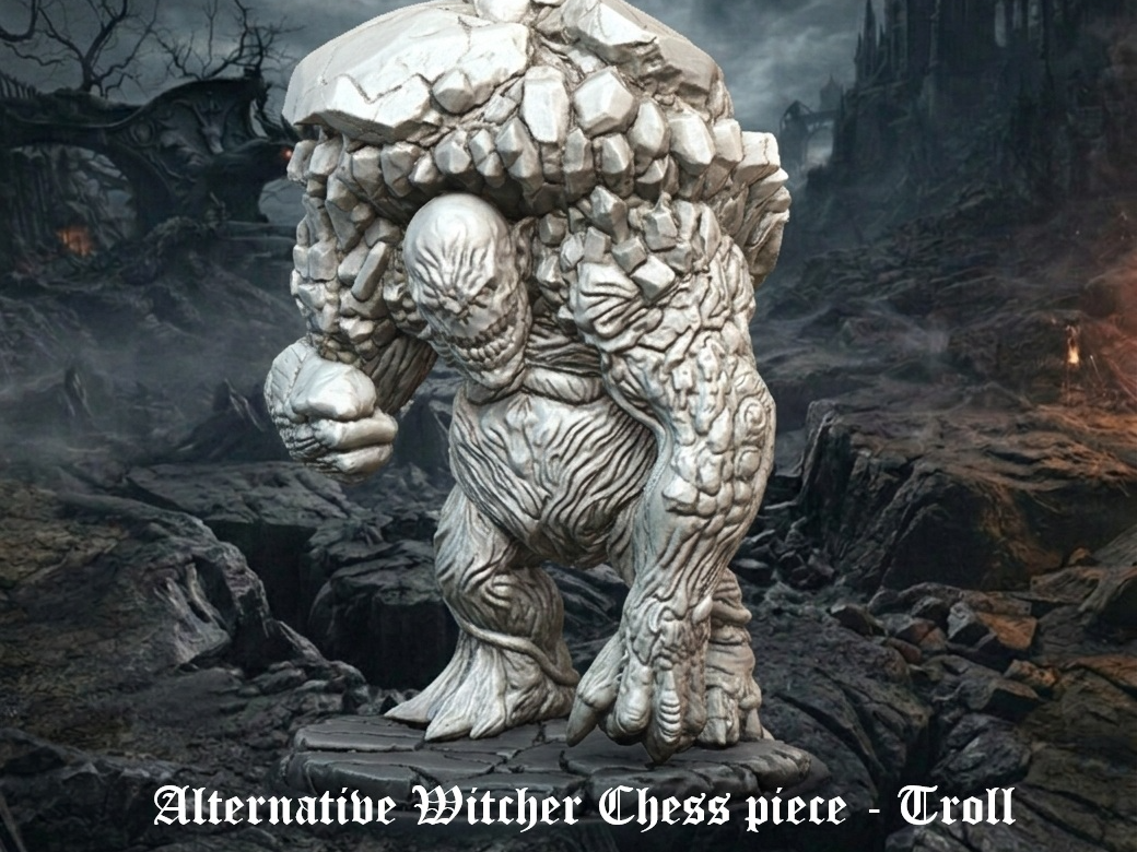 Alternative witcher chess piece - Troll