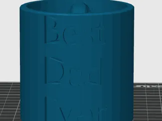 Best Dad Ever Mug with handle on the inside