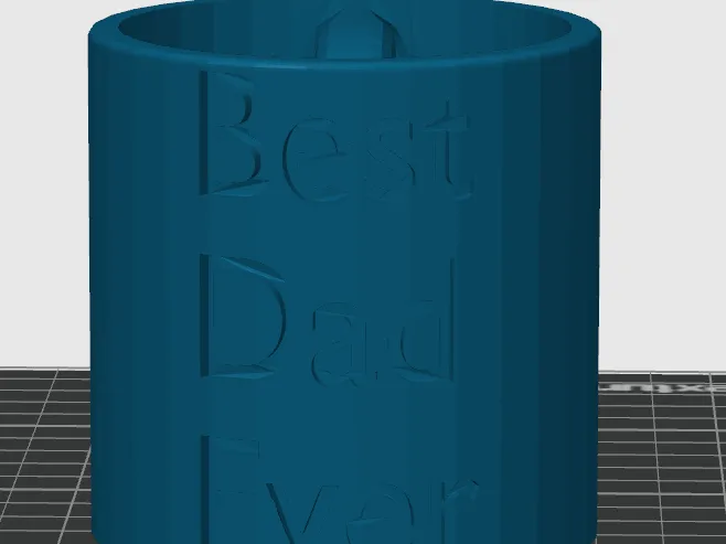 Best Dad Ever Mug with handle on the inside