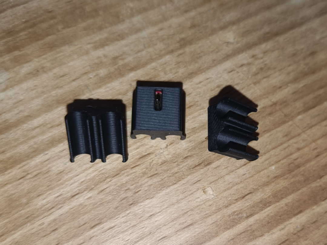 DUAL Ethernet cable wall clip 3D model