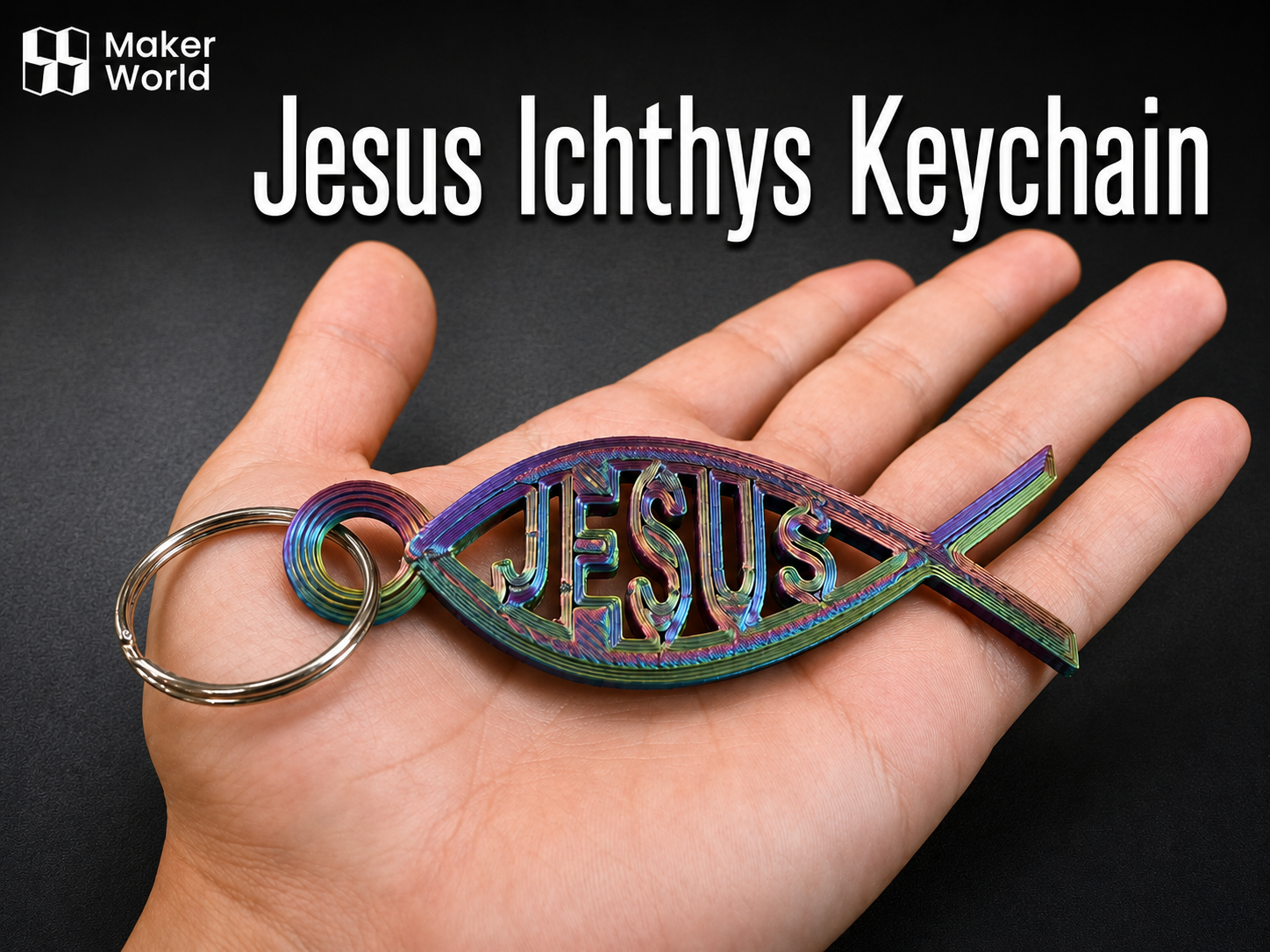 Jesus Fish Keychain