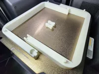 Interlocking air filter frame with adjusted pegs/holes