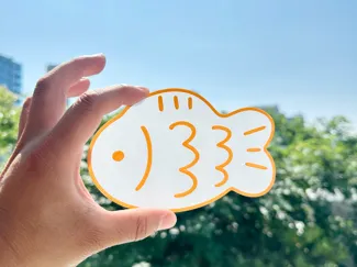仿欧根纱,稠鱼书签,半透明变色书签,文创