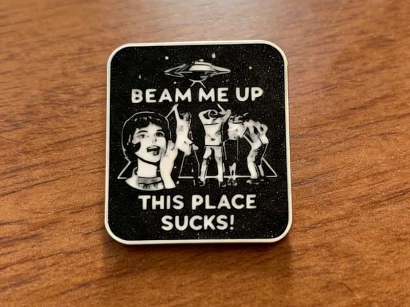 怪奇物语 Beam me up 冰箱贴