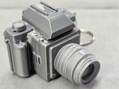Hasselblad-style camera keychain