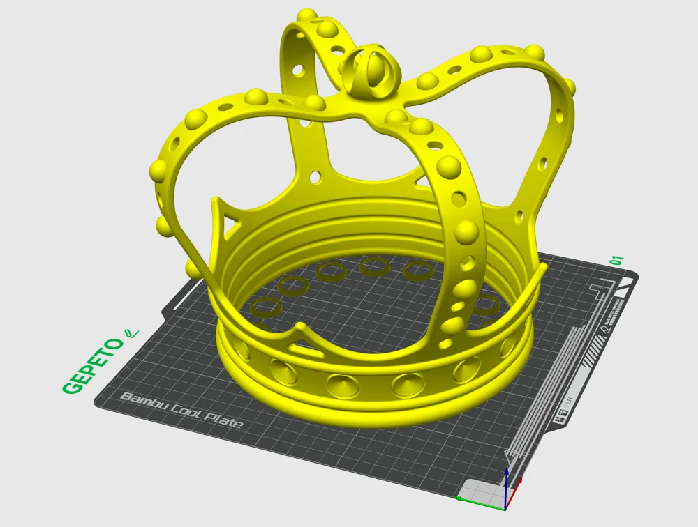 Royal Crown by GEPETO MakerWorld: Download Free 3D Models